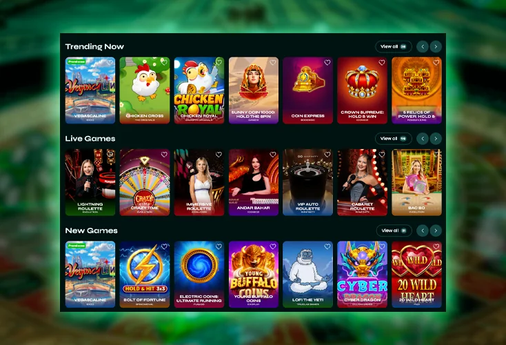 Empezar a jugar en el casino con los bonos recibidos