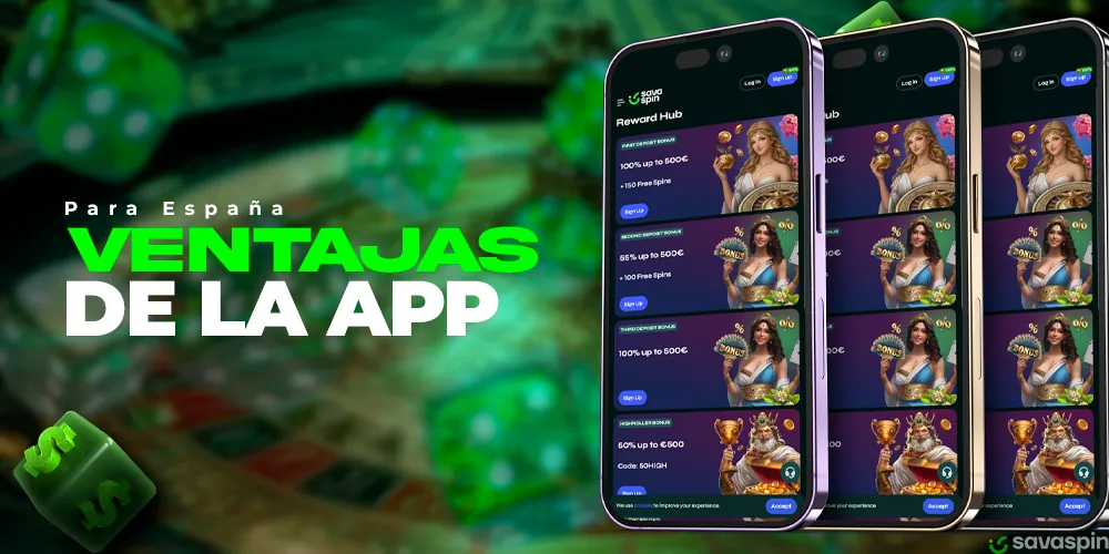 Ventajas y bonificaciones en la aplicación del casino